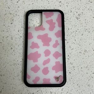 pink cow wildflower case